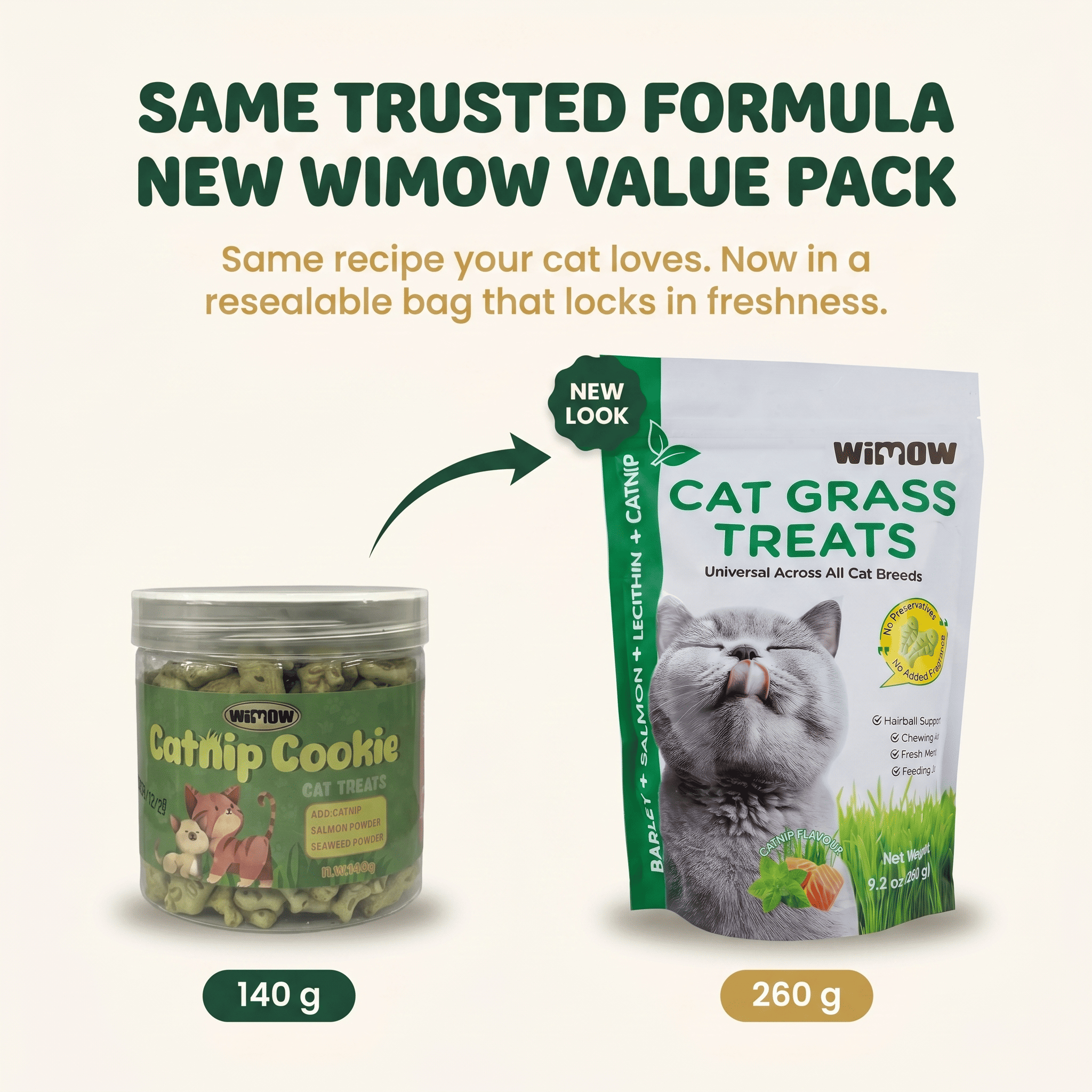 Feline Catgrass Crunchy Treats Cats Actually Eat Wimow™