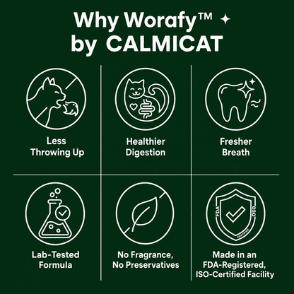 Daily High Fiber Treats Cats Actually Eat Worafy™ - CalmiCat™