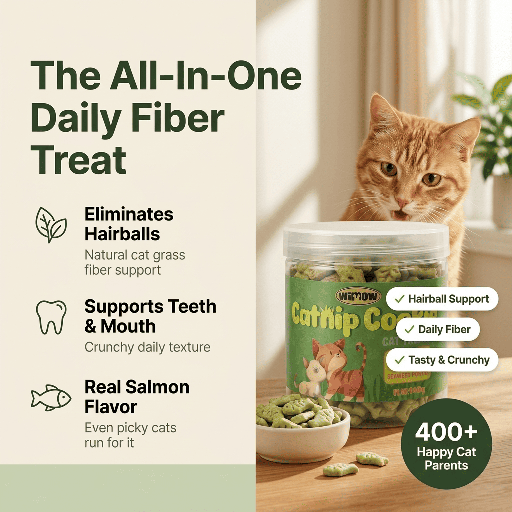 Feline Catgrass Crunchy Treats Cats Actually Eat Wimow Reward™ - CalmiCat™